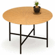 table basse contemporaine / en bois / en métal / avec piètement en métal