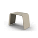 table d'appoint design minimaliste / aluminium / en mousse de polyuréthane / en corde