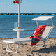 bain de soleil contemporain / en tissu / en aluminium / en acier inoxydable
