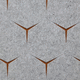 panneau acoustique pour mur / en fibre de polyester / en PET / gris