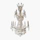 lustre de style Louis XV / en cristal / en bronze / en nacre