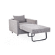 fauteuil contemporain / en tissu / avec coussin amovible / lit