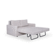 canapé lit / contemporain / gris / en tissu