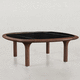 table basse contemporaine / en placage de bois / en contreplaqué / en bois huilé