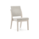 chaise contemporaine / d'intérieur / en tissu / avec piètement en hêtre