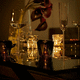 lampe de table / en aluminium / en verre / en cristal