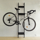 range-vélo mural / en acier thermolaqué / design original / horizontal