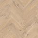 parquet contrecollé / en chêne / point de Hongrie / huilé