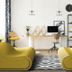 banc design original / en polyester / en PET / avec dossier