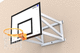 poteau de basket d'intérieur / mural / en aluminium / d'entraînement