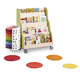 bibliothèque à roulettes / contemporaine / pour école / en mélaminé