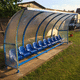 abri de touche pour 2 personnes / pour 14 personnes / en polycarbonate / en acier
