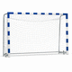 filet de handball en nylon / blanc / trapézoïdal / à mailles rectangulaires