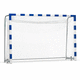 filet de handball en nylon / blanc / trapézoïdal / à mailles rectangulaires