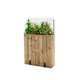 jardinière en bois / rectangulaire / modulable / avec brise-vent