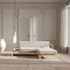 canapé design scandinave / en tissu / en cuir / avec accoudoirs