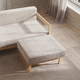 ottoman design scandinave / en tissu / en cuir / rectangulaire