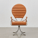 chaise contemporaine / d'intérieur / en tissu / en cuir