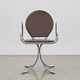 chaise contemporaine / d'intérieur / en tissu / en cuir