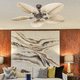 ventilateur de plafond / résidentiel / d'intérieur / en bois