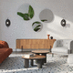 miroir mural / contemporain / non spécifié / gris