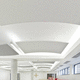 faux-plafond en fibre minérale / en panneaux / pour salle de conférence / d'intérieur