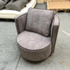 fauteuil contemporain / en tissu / en hêtre / avec coussin amovible