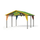 gazebo en polyéthylène haute densité PEHD / en polyéthylène haute densité PEHD / structure en métal / pour aire de jeux