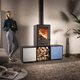 poêle à bois / 5 kW - 10 kW / 0 - 5 kW / multicombustible