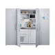 armoire de rangement pour cuisine contemporain / en métal / pour réfrigérateur