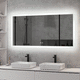 miroir de salle de bain mural / professionnel / contemporain / rectangulaire