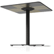 table bistrot chauffante / contemporaine / en stratifié / avec piètement en métal