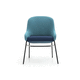chaise visiteur contemporaine / d'intérieur / en tissu / avec piètement en métal