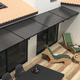 auvent solaire / pour terrasse / pour bâtiment tertiaire / en aluminium