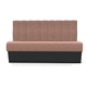 banquette design / en tissu / en mousse / avec piètement en bois