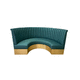 banquette contemporaine / en stratifié / en tissu synthétique / en cuir