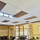 panneau acoustique suspendu / pour plafond / en bois / en laine minérale
