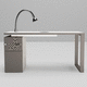 table de manucure avec aspirateur / avec éclairage intégré / avec rangement intégré