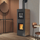 poêle à bois / électrique / 8 kW / multicombustible