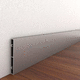 plinthe argentée / en aluminium / rectangulaire / 100% recyclable