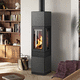 poêle à bois / 6 kW / multicombustible / à poser