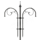 console pour lampadaire urbain en fer galvanisé
