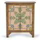 commode ethnique / en bois massif / multicolore
