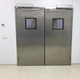 porte industrielle va-et-vient / en acier galvanisé / en inox / PVC