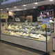 vitrine réfrigérée comptoir / pour boucherie / en métal / avec porte