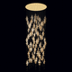 lustre contemporain / en verre de Murano / en métal / cascade