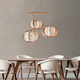 lustre contemporain / en chêne / en coton / en bois