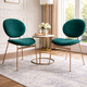 chaise contemporaine / pour intérieur / en métal / en tissu