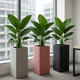 jardinière bois / rectangulaire / sur mesure / design minimaliste