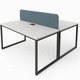 bureau sur pied / contemporain / en bois / droit
